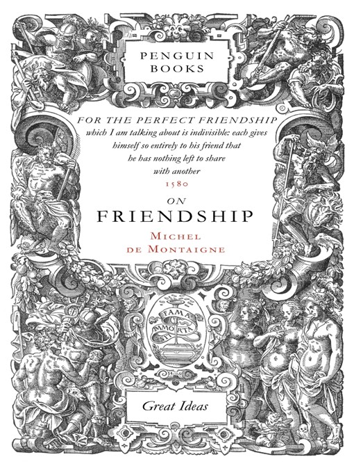 Title details for On Friendship by Michel de Montaigne - Wait list